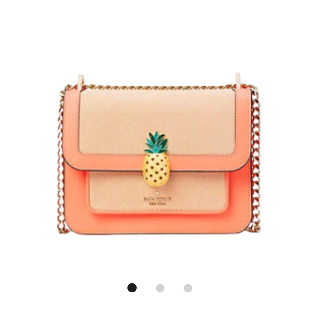 Kate Spade Pineapple Accent Crossbody Bag in Orange and Cream